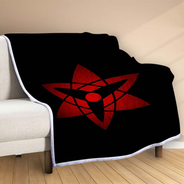 Plaid Naruto Mangekyou Sharingan Couverture Polaire Plaid Canapé – Image 2