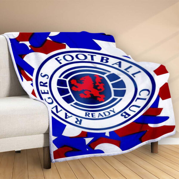 Plaid Rangers Football Club 5 Couverture Polaire Plaid Canapé – Image 2