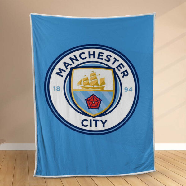 Plaid Manchester City MC FC1 Couverture Polaire Plaid Canapé