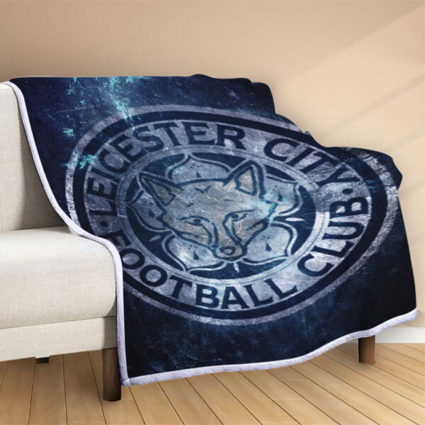 Plaid Leicester City Football Club 9 Couverture Polaire Plaid Canapé – Image 2