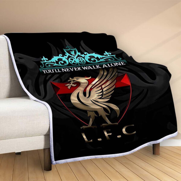 Plaid FC Liverpool 7 Couverture Polaire Plaid Canapé – Image 2