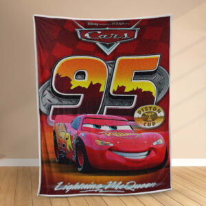 Plaid Flash McQueen 95 Voitures Couverture Polaire Plaid Canapé