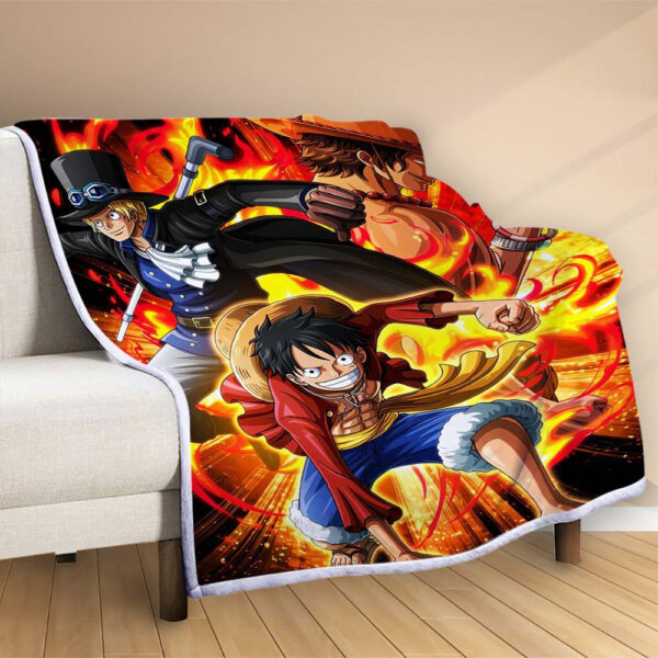 Plaid Luffy et tous les personnages 1012 Couverture Polaire Plaid Canapé – Image 2