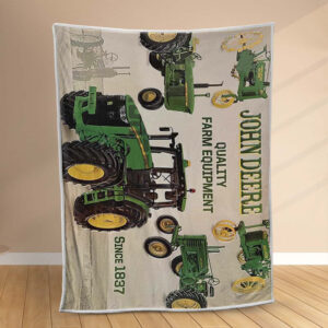Plaid Tracteur agricole John Deere Couverture Polaire Plaid Canapé