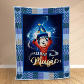 Plaid Magicien Mickey Believe In Magic Couverture Polaire Plaid Canapé