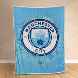 Plaid Manchester City MC FC 3 Couverture Polaire Plaid Canapé