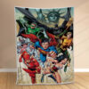 Plaid Justice League sauve le monde Couverture Polaire Plaid Canapé