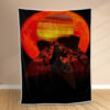 Plaid Itachi Uchiwa dans Naruto Couverture Polaire Plaid Canapé