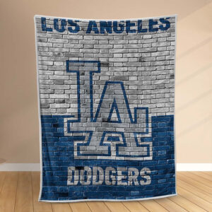 Plaid Los Angeles Dodgers Baseball Team MLB Couverture Polaire Plaid Canapé