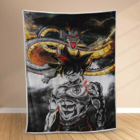 Plaid Son Goku Dragon Ball Couverture Polaire Plaid Canapé