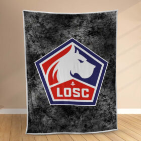Plaid LOSC Lille OSC FC 2 Couverture Polaire Plaid Canapé