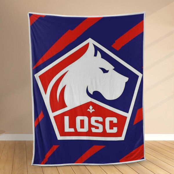 Plaid LOSC Lille OSC FC 8 Couverture Polaire Plaid Canapé