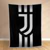 Plaid Symbole du club de football de la Juventus Couverture Polaire Plaid Canapé