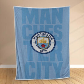 Plaid Manchester City MC FC 7 Couverture Polaire Plaid Canapé