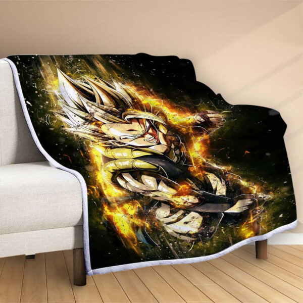 Plaid Son Goku Dragon Ball Z 1008 Couverture Polaire Plaid Canapé – Image 2