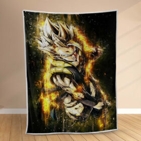 Plaid Son Goku Dragon Ball Z 1008 Couverture Polaire Plaid Canapé