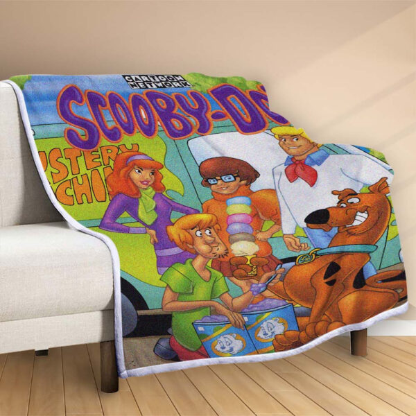 Plaid Scooby Doo Couverture Polaire Plaid Canapé – Image 2