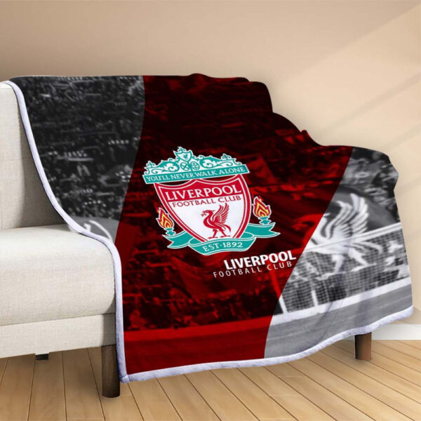 Plaid FC Liverpool 6 Couverture Polaire Plaid Canapé – Image 2