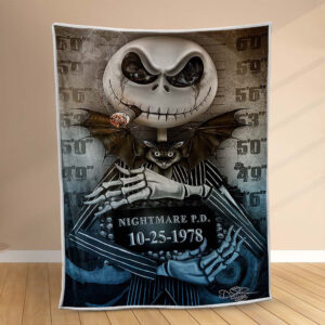 Plaid Jack Skellington 1002 Couverture Polaire Plaid Canapé