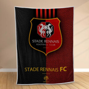 Plaid Stade Rennais FC 6 Couverture Polaire Plaid Canapé
