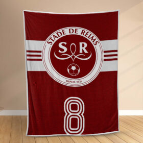 Plaid Stade de Reims 3 Couverture Polaire Plaid Canapé