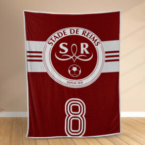 Plaid Stade de Reims 3 Couverture Polaire Plaid Canapé