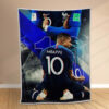Plaid Mbappe PSG 3 Couverture Polaire Plaid Canapé