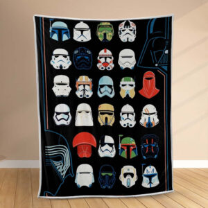 Plaid Chapeau de personnages de Star Wars Couverture Polaire Plaid Canapé