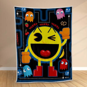 Plaid Jeu Pacman 1005 Couverture Polaire Plaid Canapé