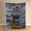 Plaid Mickey et MinnieDisney 1003 Couverture Polaire Plaid Canapé