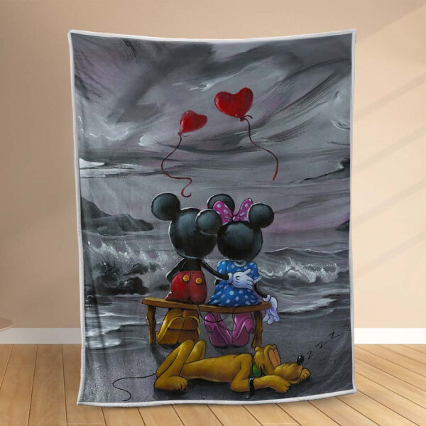 Plaid Mickey et MinnieDisney 1003 Couverture Polaire Plaid Canapé