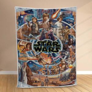 Plaid Star Wars Tous les personnages 1004 Couverture Polaire Plaid Canapé