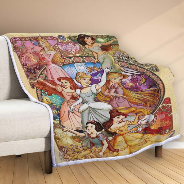 Plaid Princesse de Disney Couverture Polaire Plaid Canapé – Image 2