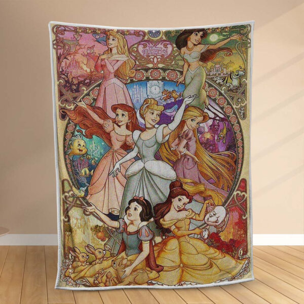 Plaid Princesse de Disney Couverture Polaire Plaid Canapé