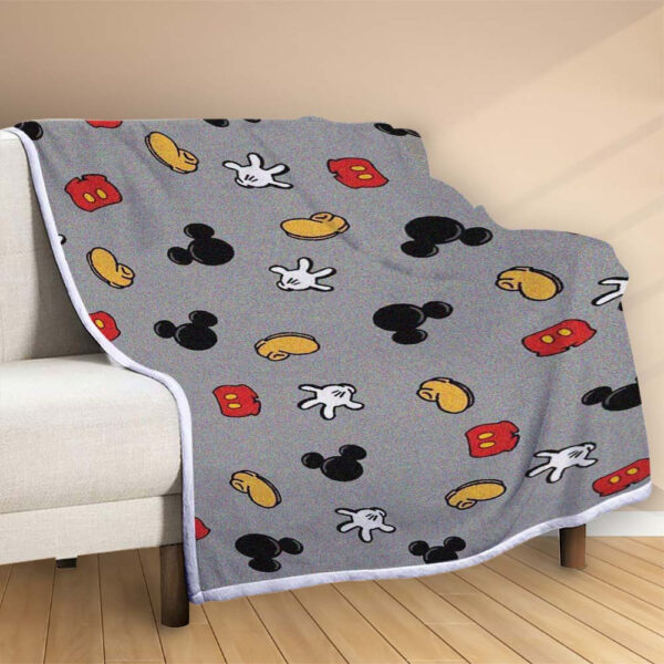 Plaid Motif Mickey Mouse Couverture Polaire Plaid Canapé – Image 2