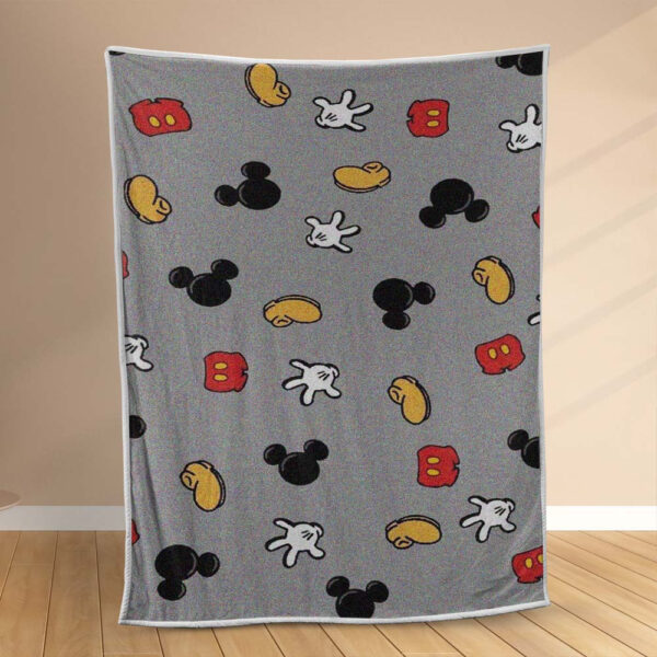 Plaid Motif Mickey Mouse Couverture Polaire Plaid Canapé