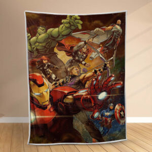 Plaid Marvel Avengers 1001 Couverture Polaire Plaid Canapé