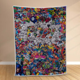 Plaid Marvel Comics Avengers Universe Couverture Polaire Plaid Canapé