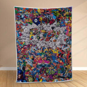 Plaid Marvel Comics Avengers Universe Couverture Polaire Plaid Canapé