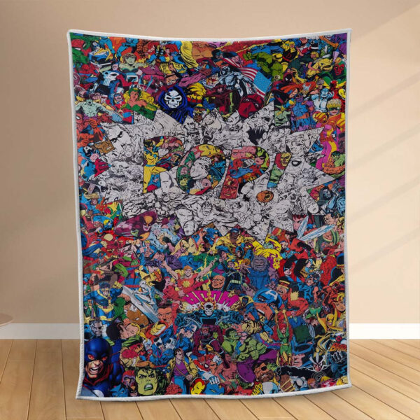 Plaid Marvel Comics Avengers Universe Couverture Polaire Plaid Canapé
