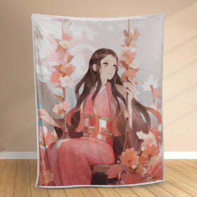 Plaid Nezuko Demon Slayer Kimetsu No Yaiba 1002 Couverture Polaire Plaid Canapé