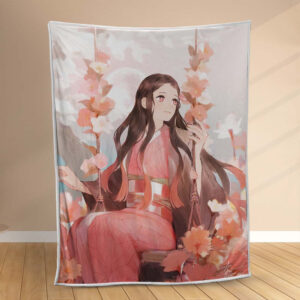 Plaid Nezuko Demon Slayer Kimetsu No Yaiba 1002 Couverture Polaire Plaid Canapé