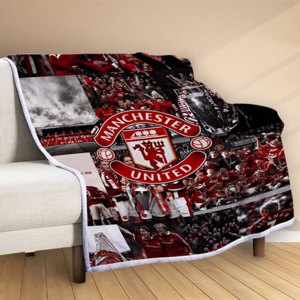 Plaid MU FC 2 manchester united Couverture Polaire Plaid Canapé – Image 2
