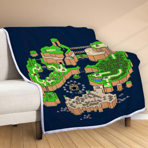 Plaid Carte Pokémon Couverture Polaire Plaid Canapé – Image 2