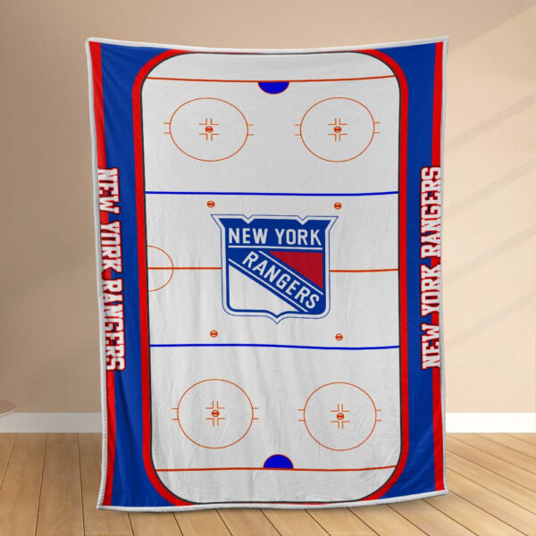 Plaid New York Rangers Hockey Team NHL001 Couverture Polaire Plaid Canapé