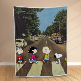 Plaid Snoopy Charlie Brown Couverture Polaire Plaid Canapé