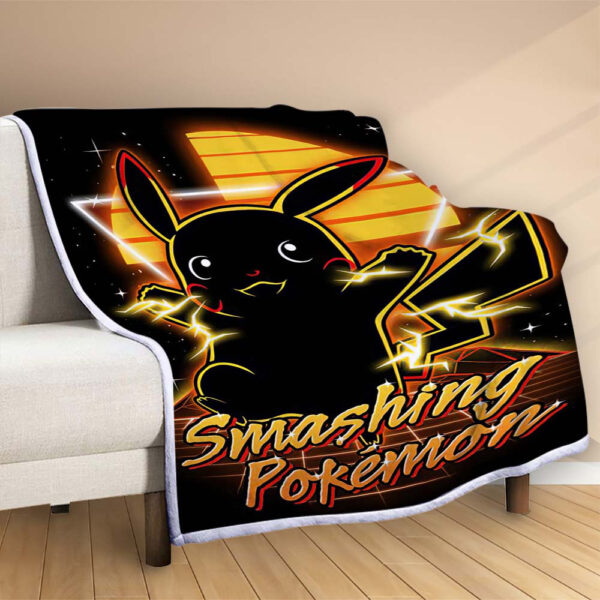 Plaid Pokémon fracassant Couverture Polaire Plaid Canapé – Image 2