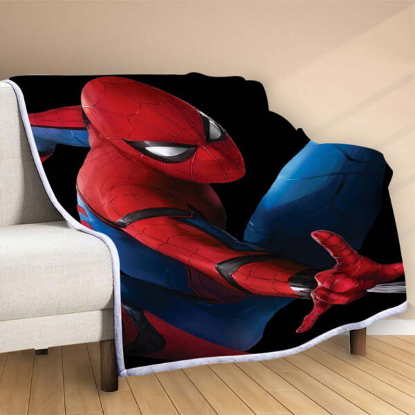 Plaid Spider man SM01 Couverture Polaire Plaid Canapé – Image 2