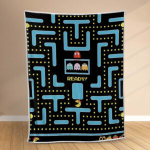 Plaid Jeu Pacman 1004 Couverture Polaire Plaid Canapé