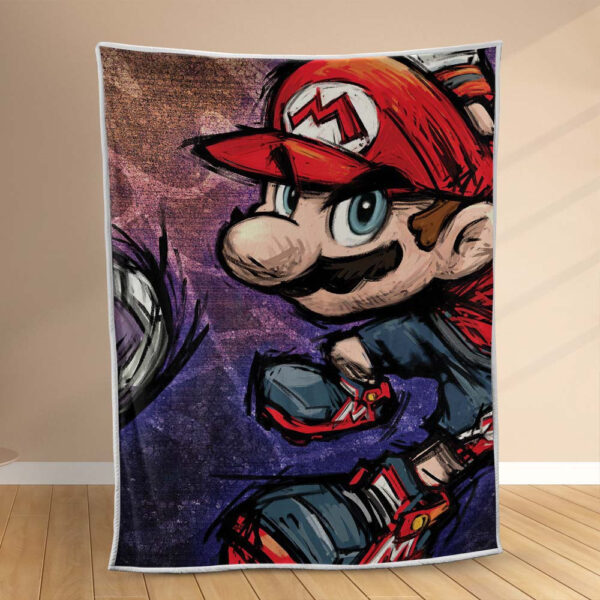 Plaid Super Mario Nintendo 1005_1 Couverture Polaire Plaid Canapé
